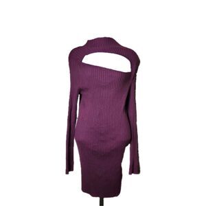 Society 212 Burgundy Bodycon Sweater Dress Size Medium NWT Reg $64.00